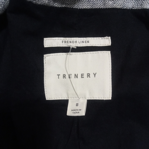 Trenery French linen gray blazer - Picture 3 of 11